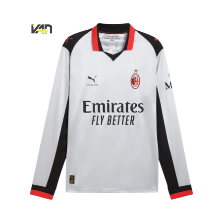 ÁO BÓNG ĐÁ PHIÊN BẢN GIỚI HẠN PUMA AC MILAN X SLAM JAM LONG SLEEVE SHIRT FAN VERSION - XÁM “787637-01”