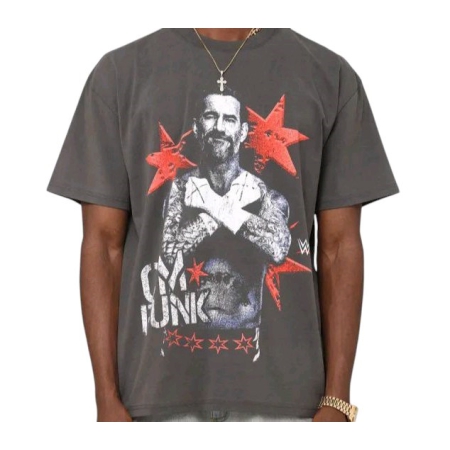 ÁO THỜI TRANG CULTURE KINGS X WWE CM PUNK HEAVYWEIGHT - XÁM " CKCMPNKRRHT "