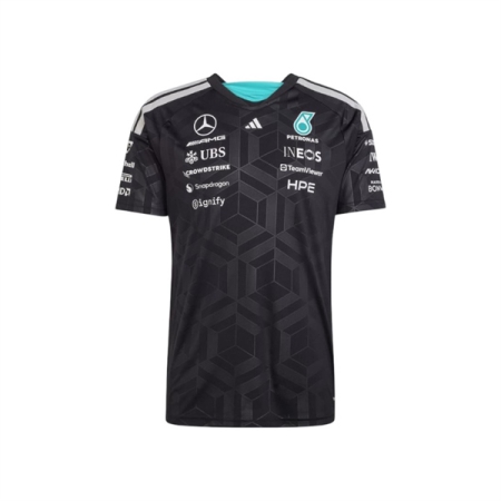 ÁO ĐẤU ADIDAS TAY ĐUA MERCEDES - AMG PETRONAS FORMULA 1 TEAM - ĐEN “KF0161”