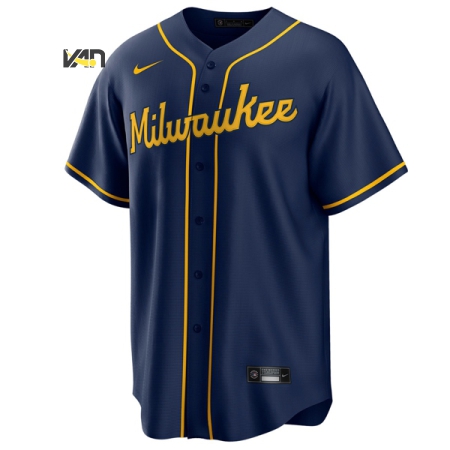 ÁO BÓNG CHÀY NIKE MILWAUKEE BREWERS - XANH "T7GM-MZA2"