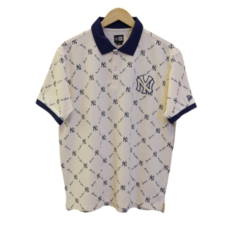 ÁO THUN POLO THỜI TRANG NEW ERA HOẠ TIẾT MONOGRAM - MÀU KEM "13533546"
