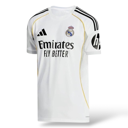 ÁO BÓNG ĐÁ ADIDAS REAL MADRID SÂN NHÀ 25/26 FAN VERSION - TRẮNG “JJ1931”