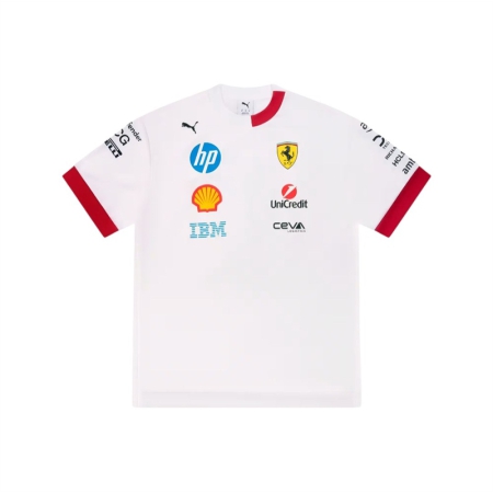 ÁO THUN SCUDERIA FERRARI DRIVERS 2026 TRẮNG " CTY 714061-02"