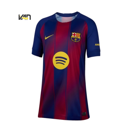 ÁO BÓNG ĐÁ TRẺ EM NIKE FC BARCELONA SÂN NHÀ 25/26 - XANH “HJ5287-456”