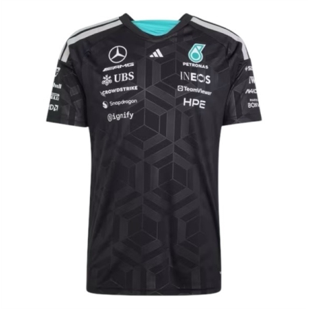 ÁO ĐẤU CÔNG THỨC 1 ADIDAS MERCEDES AMG PETRONAS FORMULA ONE TEAM - ĐEN “KF0161”