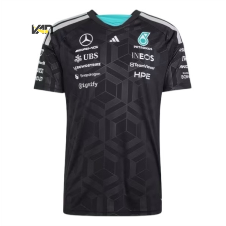 ÁO ĐẤU CÔNG THỨC 1 ADIDAS MERCEDES AMG PETRONAS FORMULA ONE TEAM - ĐEN “KF0161”