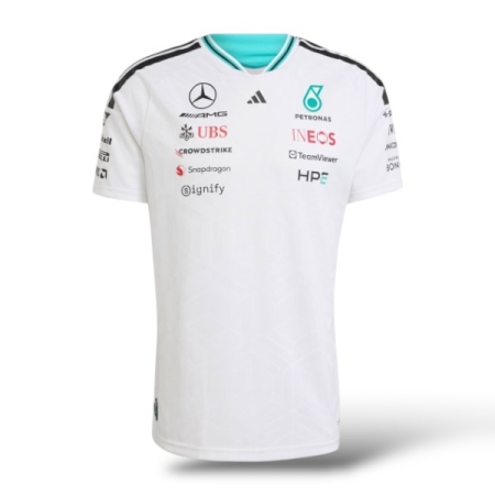 ÁO ĐẤU CÔNG THỨC 1 ADIDAS MERCEDES AMG PETRONAS FORMULA 1 TEAM - TRẮNG "KE5324"