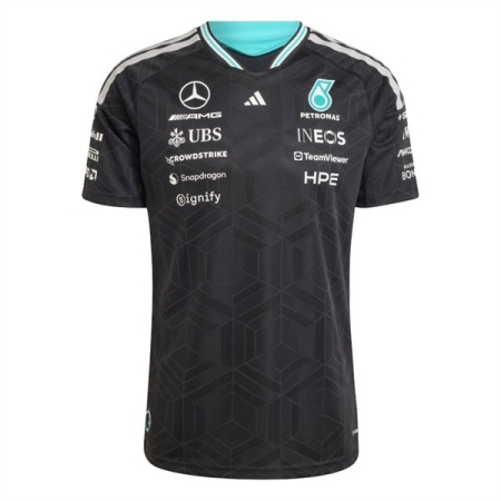 ÁO ĐẤU CÔNG THỨC 1 ADIDAS MERCEDES AMG PETRONAS FORMULA ONE TEAM - ĐEN “KE5325”
