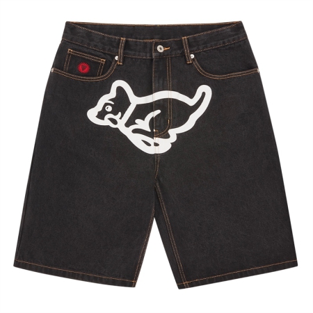 QUẦN NGẮN NAM ICECREAM BBC RUNNING PUPPY DENIM - ĐEN