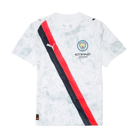 ÁO ĐẤU PUMA CLB MANCHESTER CITY x KID SUPER FAN VERSION - TRẮNG “781068-07”