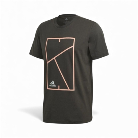 (SALE) ÁO THUN THỂ THAO NAM ADIDAS M COURT TEE - XANH RÊU “FM4415”