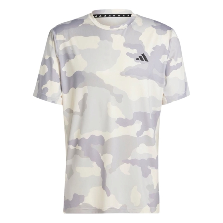 ÁO THỂ THAO NAM ADIDAS TRAIN ESSENTIAL CAMO - KEM “IW8492”