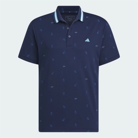 ÁO POLO GOLF ADIDAS MONOGRAM NAVY “IN9048”