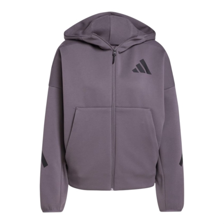ÁO KHOÁC NỮ ADIDAS ZNE FULL ZIP - XÁM - “JD5985”