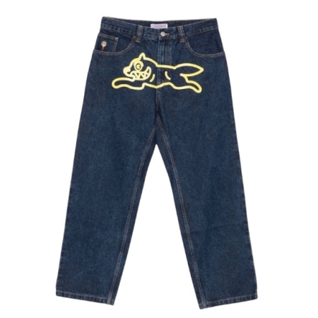 QUẦN DÀI NAM ICECREAM BBC TRIPLE SCOOP RUNNING DOG LOOSE FIT DENIM - XANH