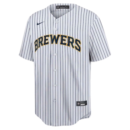 ÁO BÓNG CHÀY NIKE MILWAUKEE BREWERS ALTERNATE LIMITED- TRẮNG -"T770-MZPB