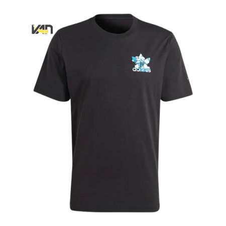 ÁO THUN THỜI TRANG ADIDAS LOGO 3 LÁ NƯỚC - ĐEN “IL5153”