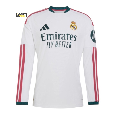 ÁO BÓNG ĐÁ ADIDAS REAL MADRID SÂN NHÀ TAY DÀI 26/27 PLAYER VERSION - TRẮNG “KC3943”