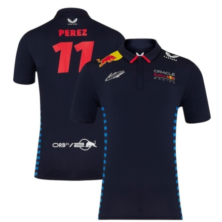 ÁO ĐẤU CÔNG THỨC 1 CASTORE ORACLE REDBULL 2024 PEREZ - XANH “TM5886”