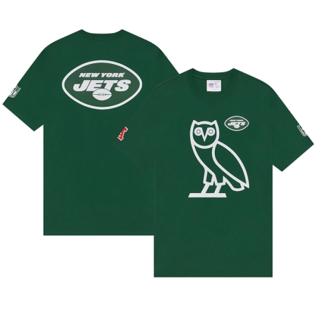 ÁO THỜI TRANG NAM OVO X NFL NEW YORK JETS OG - XANH “CA57830”