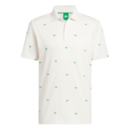 ÁO THỂ THAO NAM ADIDAS POLO ORIGINALS PRINTED TREFOIL - TRẮNG “JX9264”