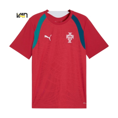 ÁO BÓNG ĐÁ PUMA BỒ ĐÀO NHA SLIM TRAINING JERSEY MEN 2026 - ĐỎ “784767-16”