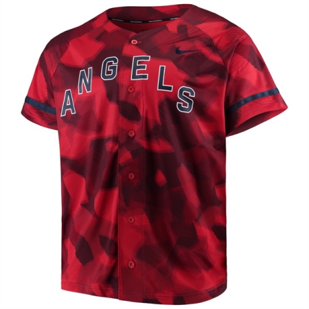ÁO BÓNG CHÀY NIKE MLB ANGELS RED CAMO