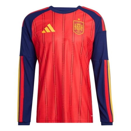 ÁO BÓNG ĐÁ ADIDAS ĐTQG TÂY BAN NHA SÂN NHÀ 2026 PLAYER VERSION TAY DÀI - ĐỎ “JZ5776”