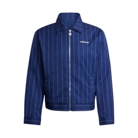 ÁO KHOÁC ADIDAS NỮ HARRINGTON SỌC NHỎ - XANH “JJ3477”