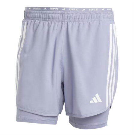 QUẦN THỂ THAO ADIDAS 3 SỌC OWN THE RUN 2 TRONG 1 - TÍM "JD2321"