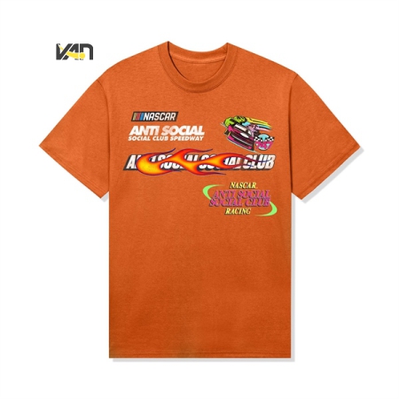 ÁO THỜI TRANG NAM ANTI SOCIAL SOCIAL CLUB X NASCAR - ORANGE DAYTONA