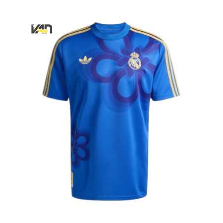 ÁO THUN THỜI TRANG ADIDAS REAL MADRID CULTURAL STORY - XANH “JZ2239”