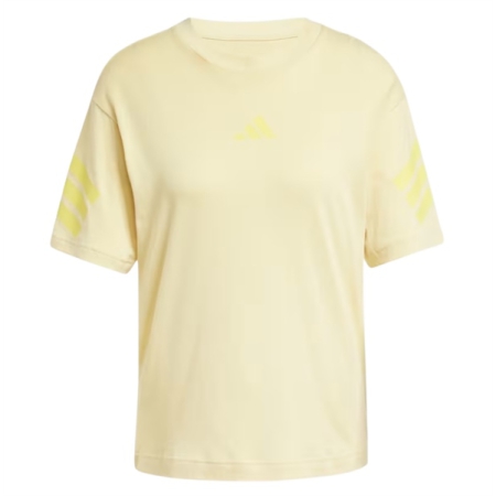 ÁO THUN THỜI TRANG NỮ ADIDAS FUTURE ICONS 3 SỌC - VÀNG "JE3712"
