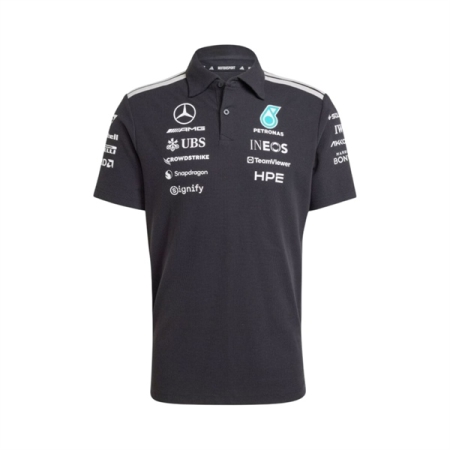 ÁO POLO ADIDAS MERCEDES - AMG PETRONAS FORMULA 1 TEAM ENGINEERS - ĐEN “KE5523”