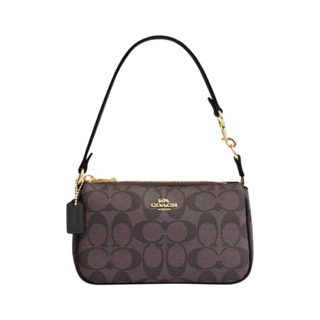 TÚI THỜI TRANG COACH NOLITA 19 IN SIGNATURE - BROWN BLACK “CS442-IMAA8”
