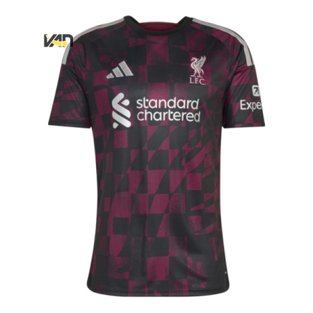 ÁO BÓNG ĐÁ ADIDAS LIVERPOOL SÂN KHÁCH THỨ BA 26/27 FAN VERSION - ĐEN “KA6855”
