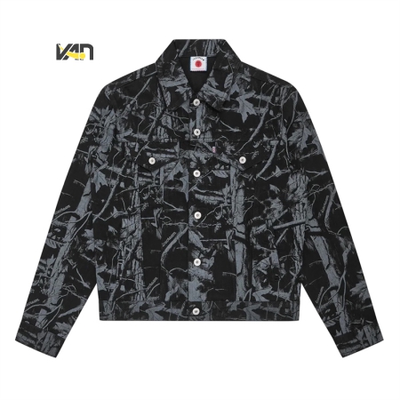 ÁO KHOÁC THỜI TRANG ICE CREAM BBC TREE CAMO DENIM TRUCKER