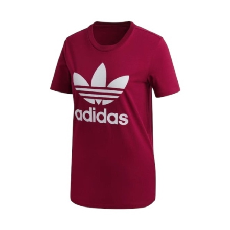 ÁO THUN ADIDAS BURGUNDY TREFOIL NỮ - HỒNG - “GD2433”