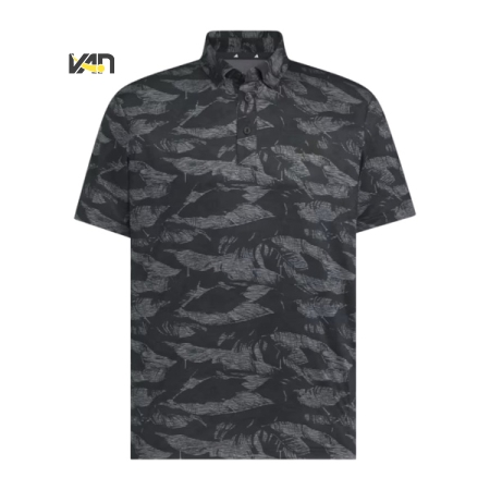 ÁO POLO GOLF THỂ THAO ADIDAS AOP - ĐEN “JN1225”