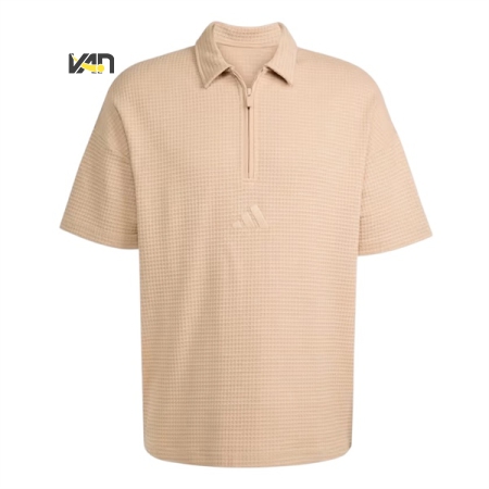 ÁO ADIDAS POLO ALL SZN PHỐI DÂY KÉO - NÂU “ JL6546 “