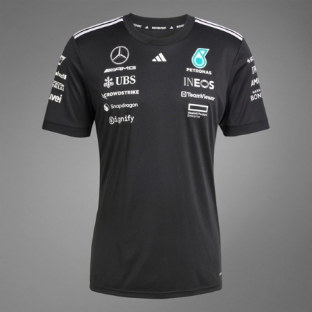 ÁO ĐẤU ADIDAS MERCEDES AMG F1 PETRONAS 25/26 - ĐEN “JW5361”