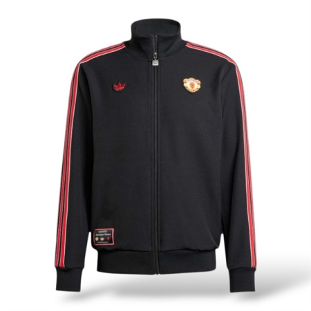ÁO KHOÁC THỜI TRANG ADIDAS MANCHESTER UNITED TERRACE ICONS -ĐEN “JF0358”