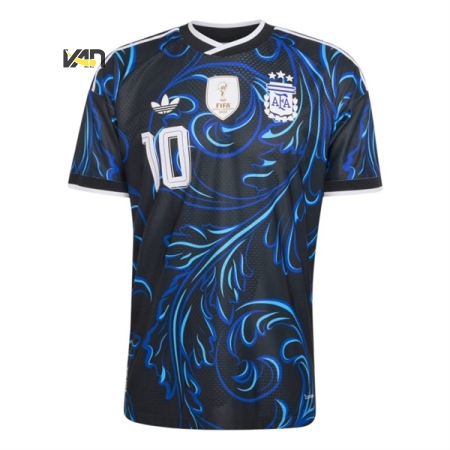ÁO BÓNG ĐÁ ADIDAS ĐTQG ARGENTINA SÂN KHÁCH 2026 PLAYER VERSION NAMESET MESSI #10 - ĐEN “KH3935”