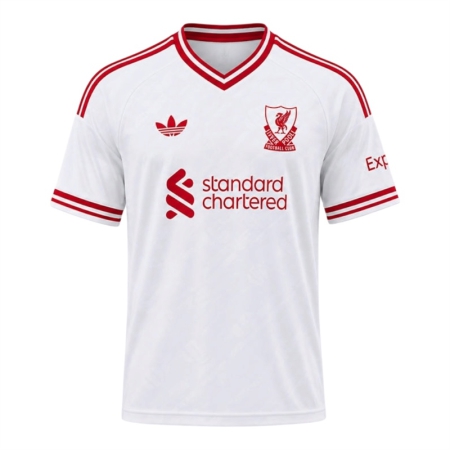 ÁO BÓNG ĐÁ ADIDAS LIVERPOOL SÂN KHÁCH 26/27 FAN VERSION - TRẮNG “KA6860”