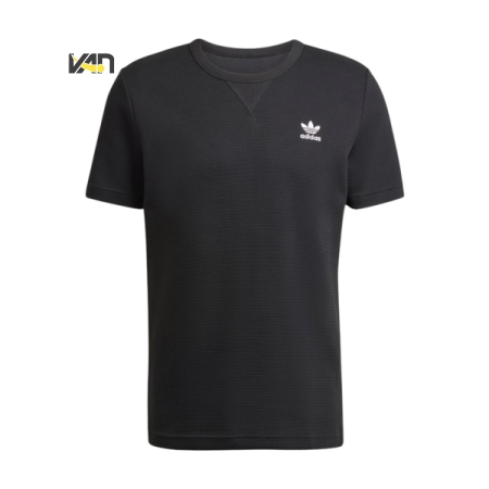 ÁO THUN ADIDAS TREFOIL ESSENTIALS WAFFLE TEE - ĐEN “ KA7767 “
