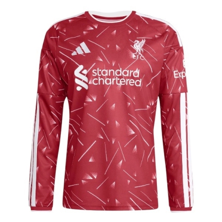 ÁO BÓNG ĐÁ ADIDAS CLB LIVERPOOL SÂN NHÀ 26/27 TAY DÀI FAN VERSION - ĐỎ “KB8268”