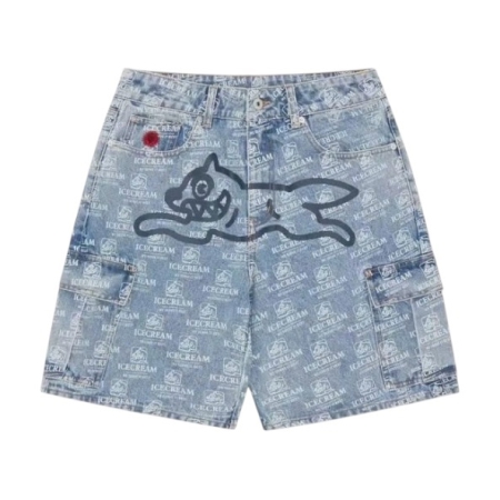 QUẦN NGẮN NAM ICECREAM BBC RUNNING DOG PRINT CARGO - XANH