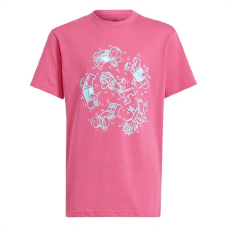 (SALE) ÁO THUN THỜI TRANG ADIDAS U LEGO GFX 2 - HỒNG "GU8899"