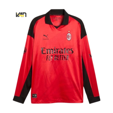 ÁO BÓNG ĐÁ PHIÊN BẢN GIỚI HẠN PUMA AC MILAN X SLAM JAM LONG SLEEVE SHIRT PLAYER VERSION - ĐỎ “787636-02”