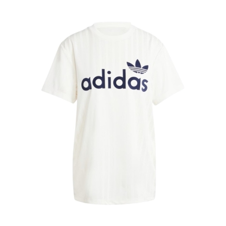 ÁO THUN THỜI TRANG ADIDAS BOYFRIEND LINEAR GRAPHIC - TRẮNG “JC7700”